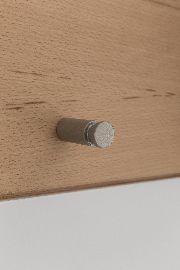 Garderobe No Limit Paneel Baumkante Kernbuche Haken Chrom