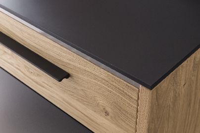 Diele No Limit Dielenschrank Wildeiche Schwarz