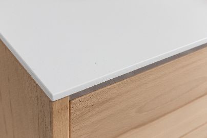 Diele No Limit Dielenschrank Kernbuche Weiß