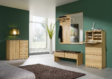 Garderobe Vido Schuhschrank Sekretär Bank Paneel Spiegel Kernbuche vollmassiv